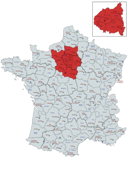 Carte des déplacements